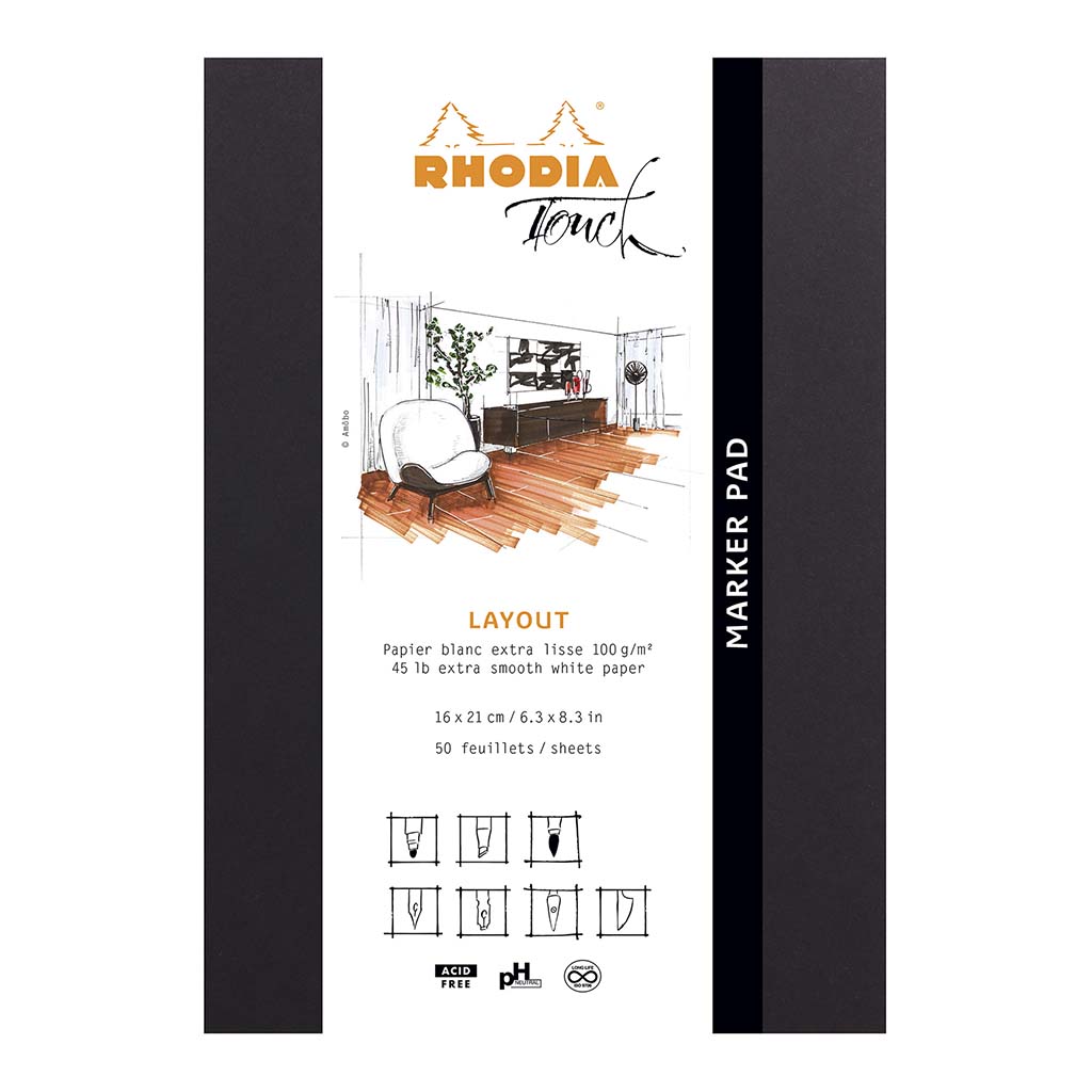 Rhodia Touch Marker Pad A5+ Blank - Cafe Supply