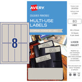 Avery Labels L7264 Pistachio 32x94 A5 8up 10 Sheets - Cafe Supply