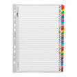 Icon Cardboard Indices with Reinforced Tabs 1-31 Coloured - Cafe Supply