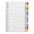 Icon Cardboard Indices with Reinforced Tabs Jan-Dec Coloured - Cafe Supply