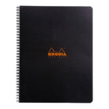 Rhodia Classic Notebook Spiral A4+ Grid Black - Cafe Supply