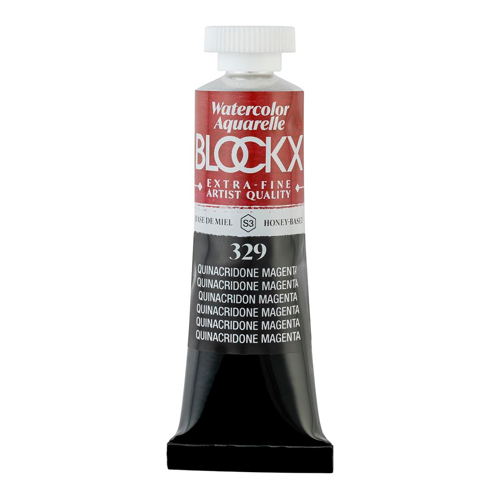 BLOCKX Watercolour Tube 15ml S3 329 Quinacridone Magenta - Cafe Supply
