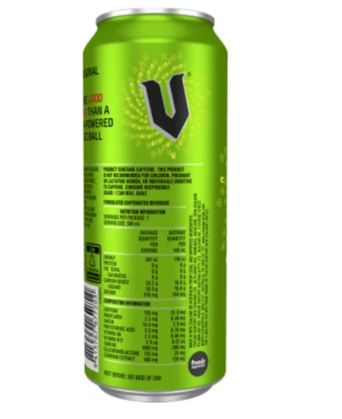 V Original Guarana Energy Drink 500ml - Cafe Supply