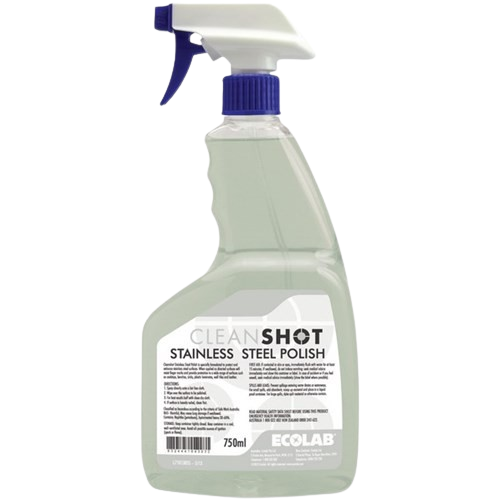 Ecolab Cleanshot Stainless Steel Spray Polish 750ml - Cafe Supply