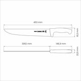 Tramontina Professional Master Black Meat Knife 12", 30cm - Cafe Supply