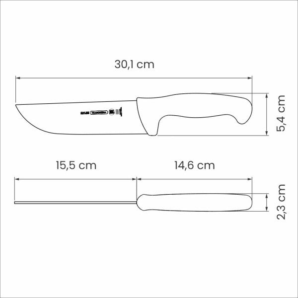 Tramontina Professional Master Black Butcher Knife 6", 15cm