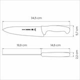Tramontina Professional Master Black Cooks Knife   8", 20cm