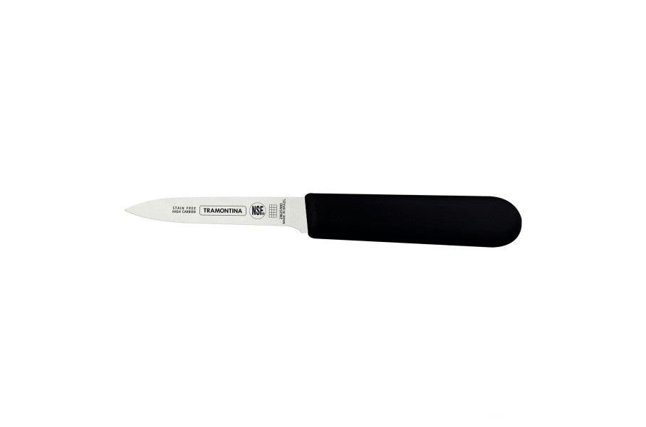 Tramontina Professional Master Black Paring Knife Straight 3", 8cm - Cafe Supply