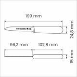Tramontina Professional Master Black Paring Knife 4", 10cm - Cafe Supply
