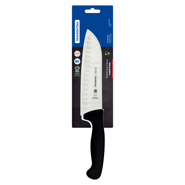 Tramontina Professional Master Black Santoku Knife 7", 18cm