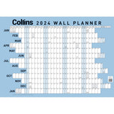 Collins Wallplanner Large 700 X990mm Unlaminated Even Year - Cafe Supply