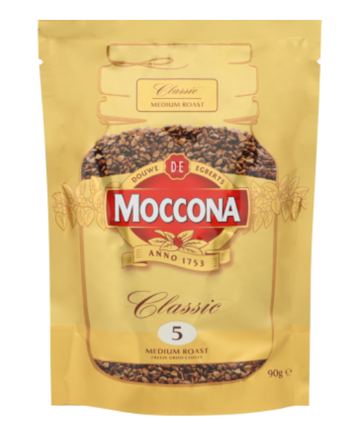 Moccona Classic Medium Roast Instant Freeze Dried Coffee Refill 90g - Cafe Supply