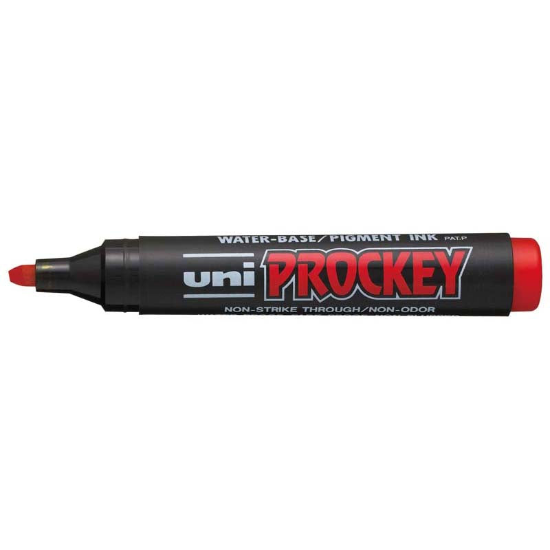 Uni Prockey Marker 5.7mm Chisel Tip Red PM-126