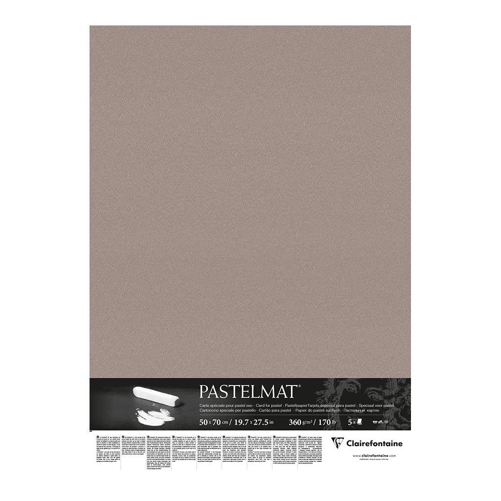 Pastelmat Paper 50x70cm Dark Grey, Pack of 5 - Cafe Supply