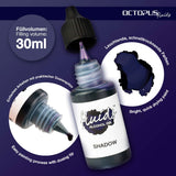 Octopus Fluids Alcohol Ink Shadow Grey-Blue 30ml - Cafe Supply