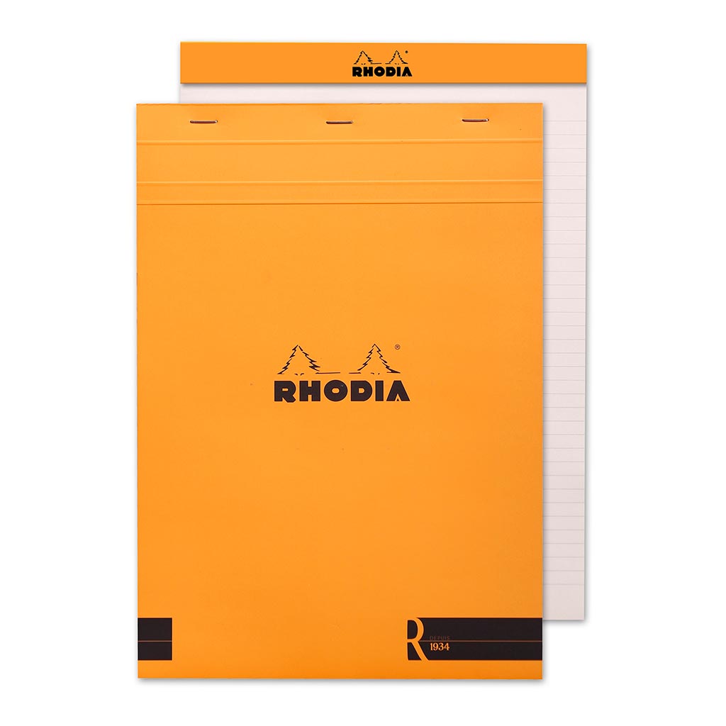 Rhodia le R Pad No. 18 A4 Lined Orange - Cafe Supply