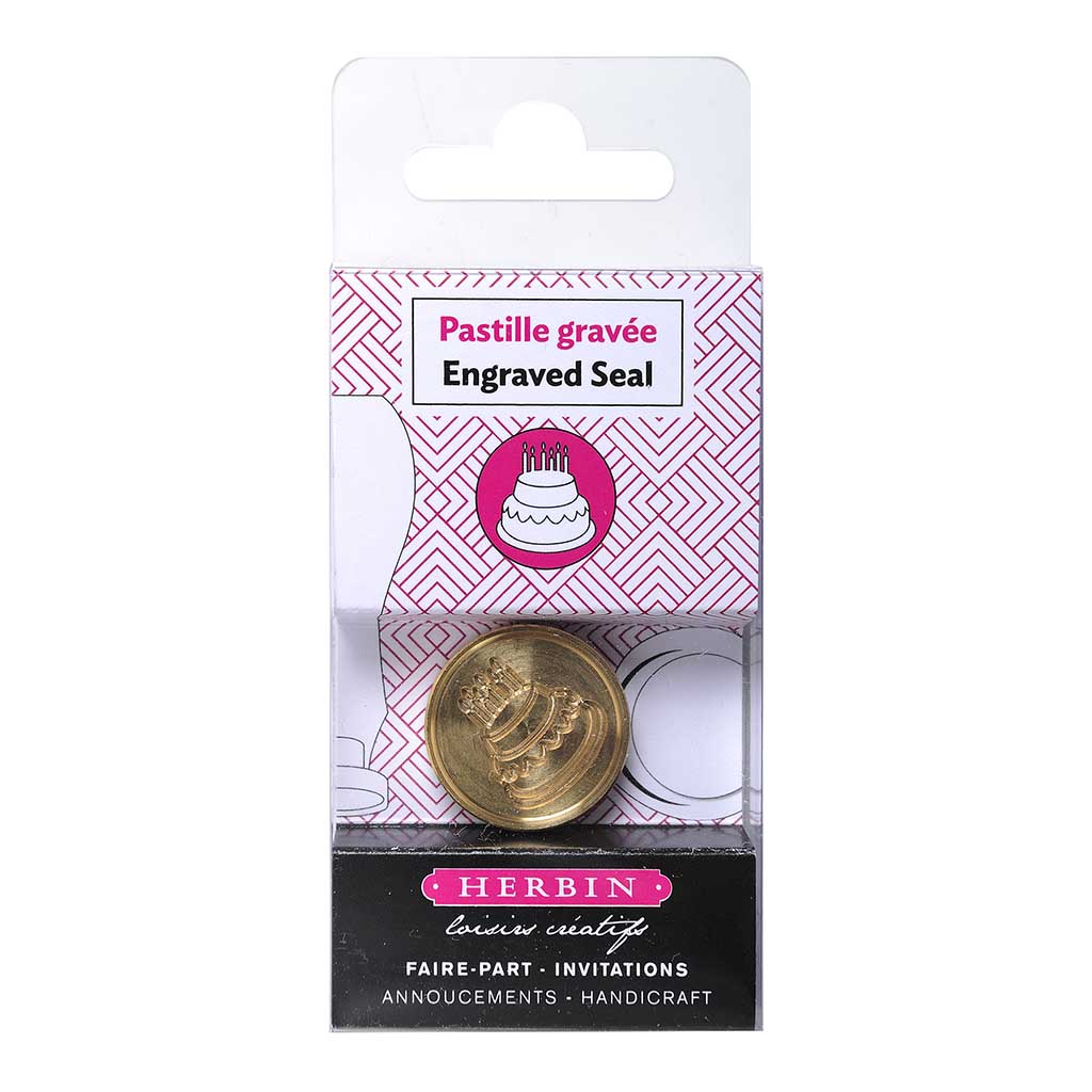 Herbin Round Wax Seal Birthday Cake - Cafe Supply