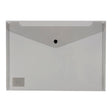 Icon PP Document Wallet A4 Button Closure Black - Cafe Supply