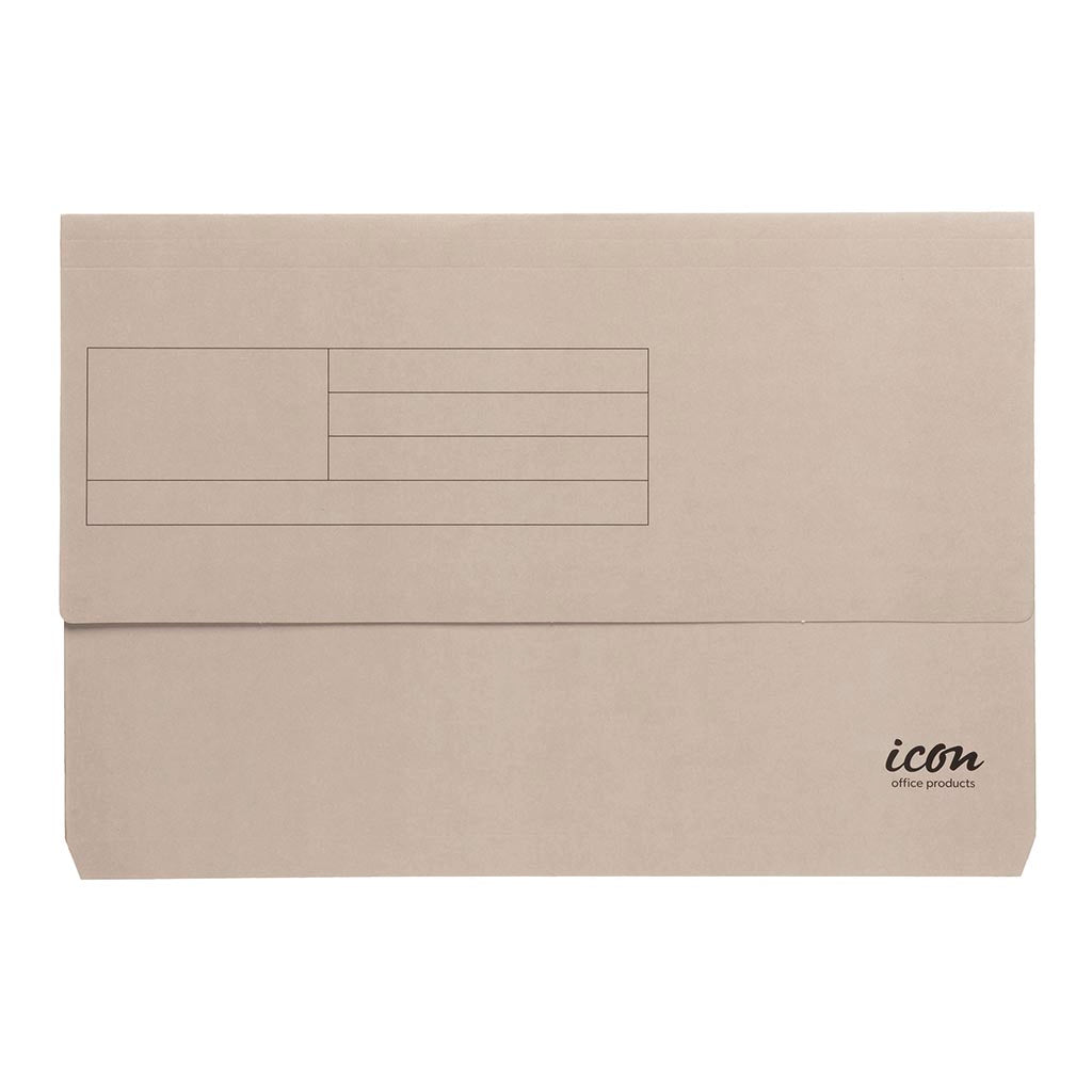 Icon Card Document Wallet FS Grey - Cafe Supply