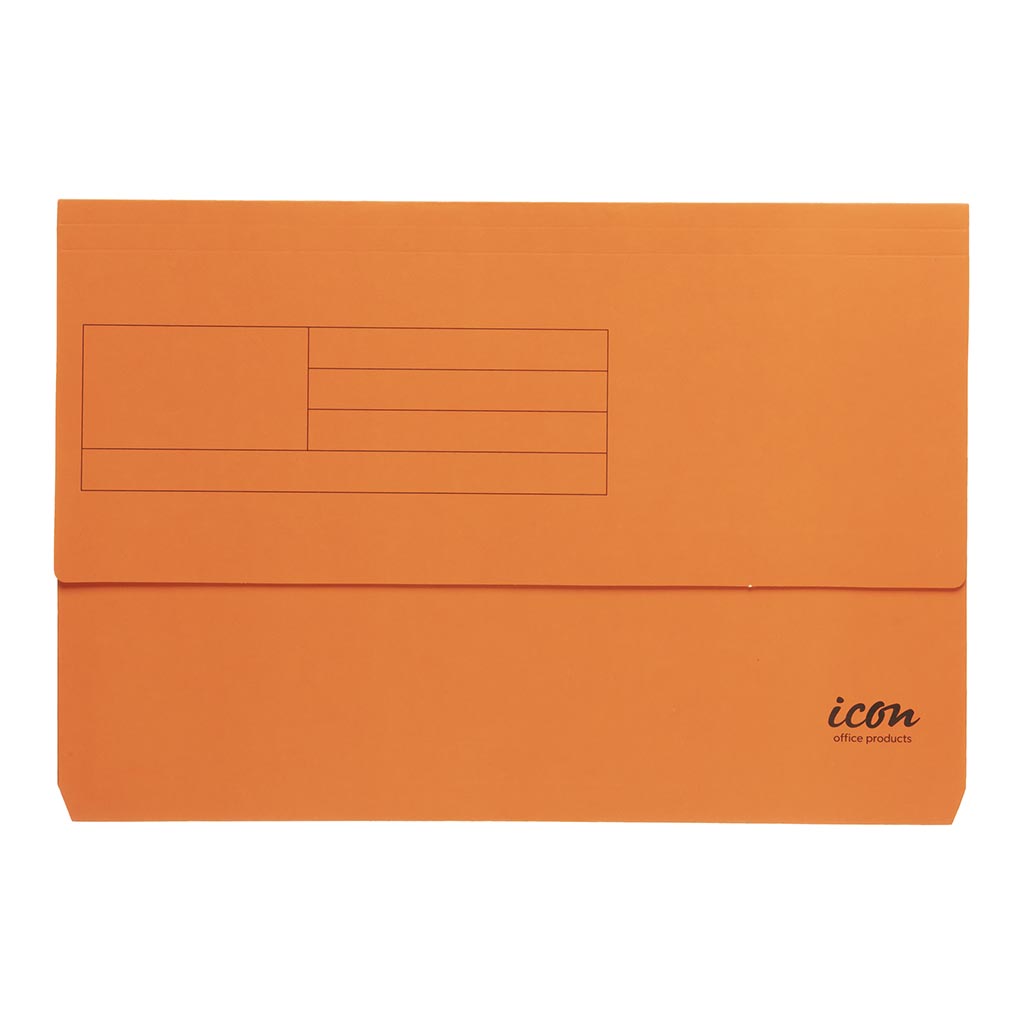 Icon Card Document Wallet FS Orange - Cafe Supply
