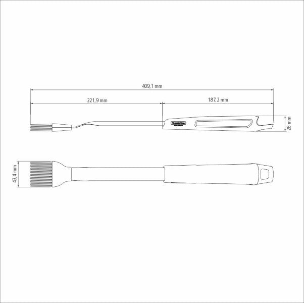 Tramontina Churrasco Black Barbecue Basting Brush
