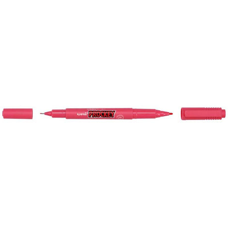 Uni Prockey Marker Dual Tip 0.4/0.9mm Pink PM-120 - Cafe Supply