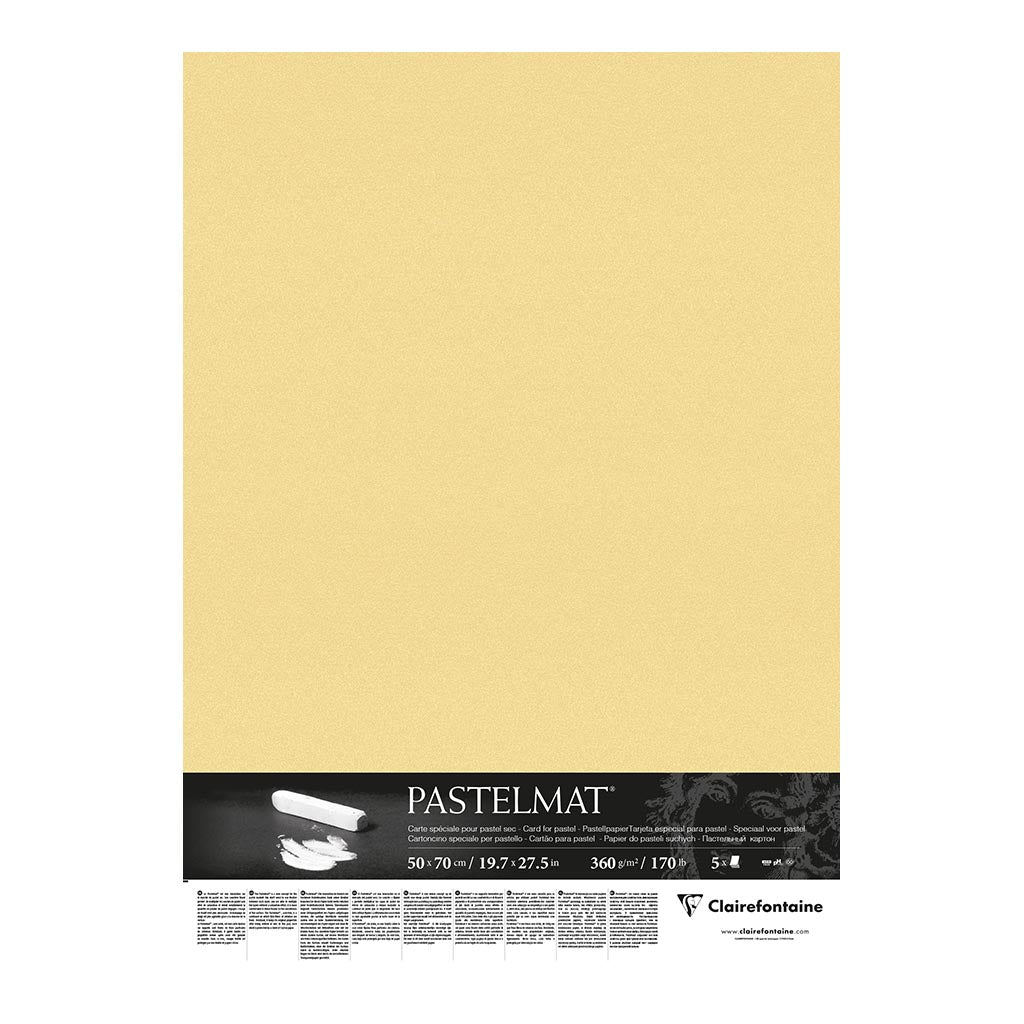 Pastelmat Paper 50x70cm Buttercup, Pack of 5 - Cafe Supply