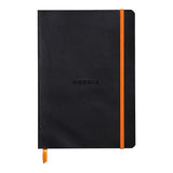 Rhodiarama Softcover Notebook A5 Lined Black - Cafe Supply