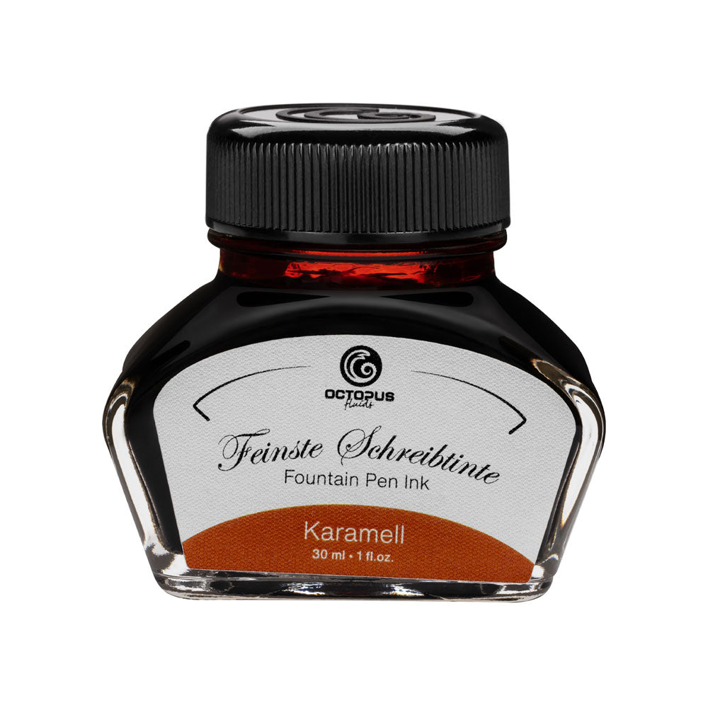 Octopus Fluids Fountain Pen Ink Caramel (Karamell) 30ml - Cafe Supply