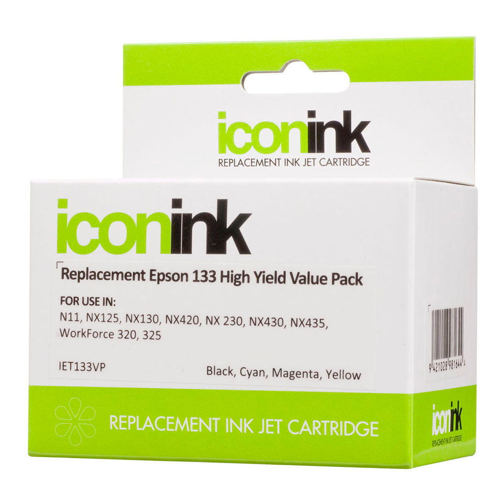 Icon Compatible Epson 133 BCMY Ink Value Pack - Cafe Supply