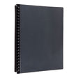Icon Refillable Display Book A4 with Clear Cover 20 Pocket Black - Cafe Supply