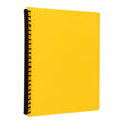 Icon Refillable Display Book A4 20 Pocket Yellow - Cafe Supply