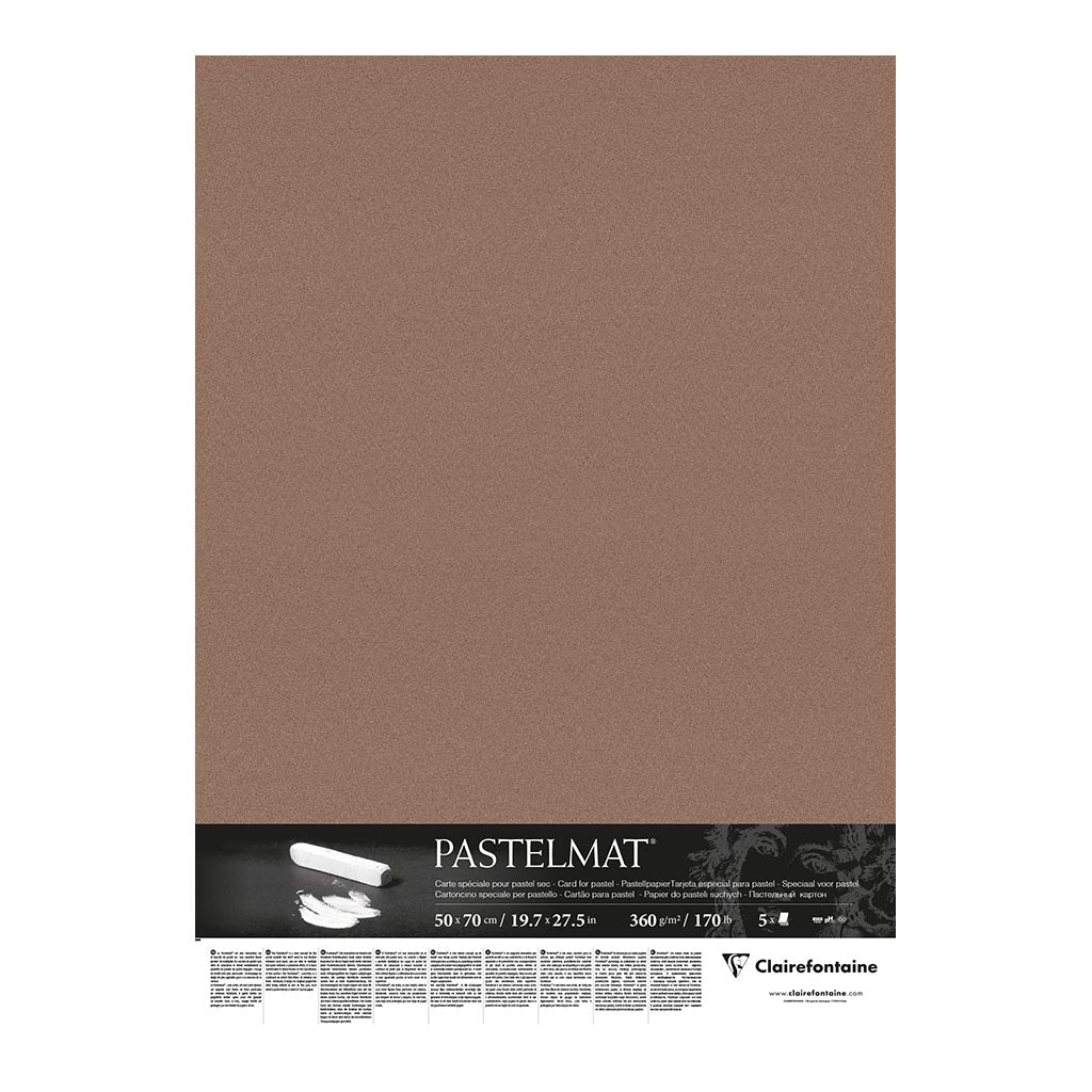Pastelmat Paper 50x70cm Brown, Pack of 5 - Cafe Supply