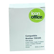 Icon Compatible Brother TZ Tape 12mm White on Black - Cafe Supply