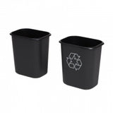 14L Rectangle Plastic Recycling Bin - Cafe Supply