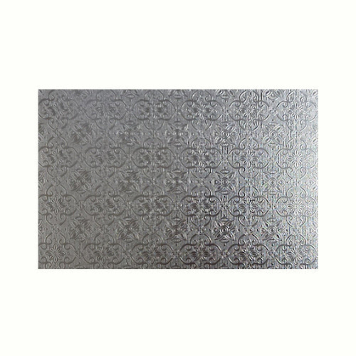 Oblong, Silver Polystyrene Board 29" x 16", 15mm thick - Cafe Supply