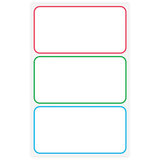Avery Label Lunch Box Assorted Colours 3up 3 Sheets - Cafe Supply