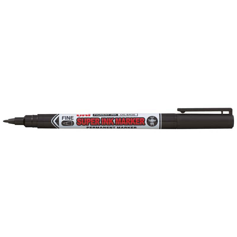 Uni Super Ink Capped Permanent Marker 0.9mm Black PNA-125 - Cafe Supply
