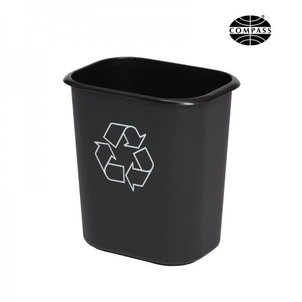 14L Rectangle Plastic Recycling Bin - Cafe Supply