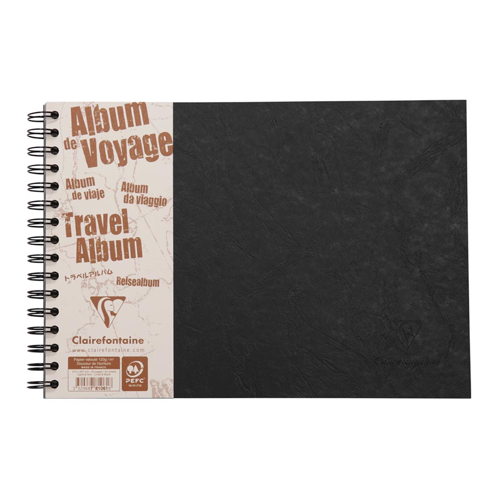 Age Bag Travel Album A4 Black - Cafe Supply