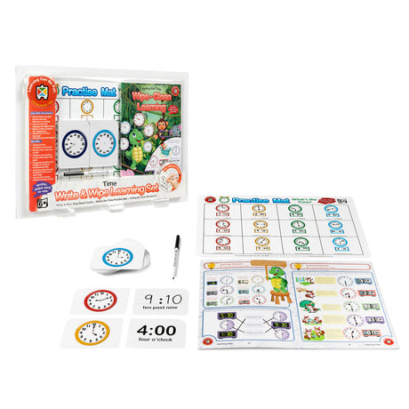 LCBF Write & Wipe Learning Set Time - Cafe Supply