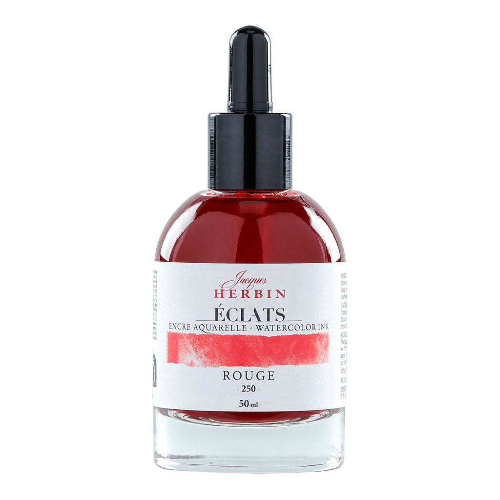 Jacques Herbin Eclats Watercolour Ink 250 Red 50ml - Cafe Supply