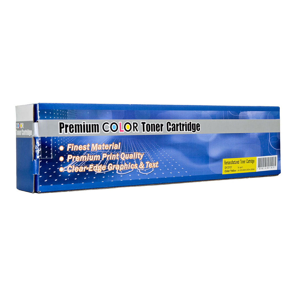 Icon Remanufactured OKI C810 830 Yellow Toner Cartridge (44059133) - Cafe Supply