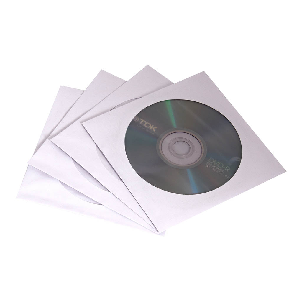 Fellowes CD Envelopes, Pack of 100 - Cafe Supply