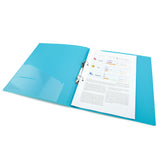 Rapesco Germ-Savvy Antibacterial A4 PP Ring Binder 2/25 Aqua - Cafe Supply