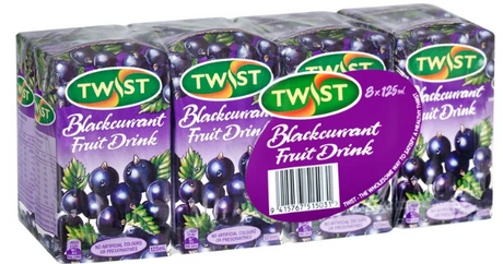 Twist Fruit Drink Blackcurrant 8pk
