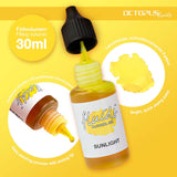 Octopus Fluids Alcohol Ink Sunlight Yellow 30ml - Cafe Supply