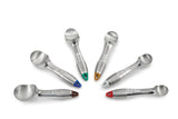 2 ½-ounce aluminum ice cream scoop with green end - Cafe Supply
