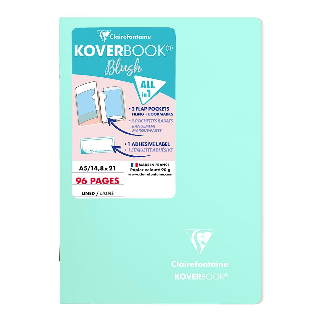 Koverbook Blush A5 Lined Mint - Cafe Supply