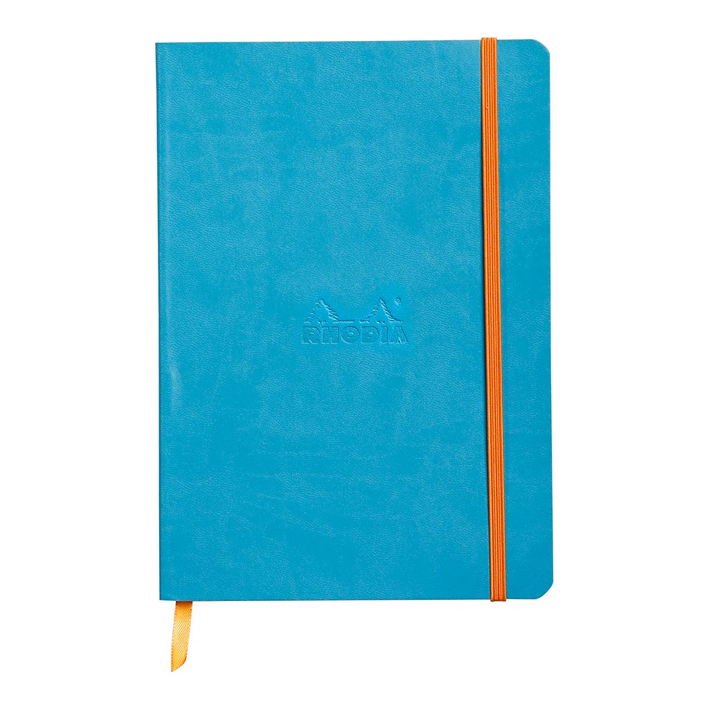 Rhodiarama Softcover Notebook A5 Dotted Turquoise - Cafe Supply